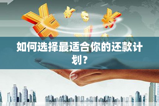 红山如何选择最适合你的还款计划？