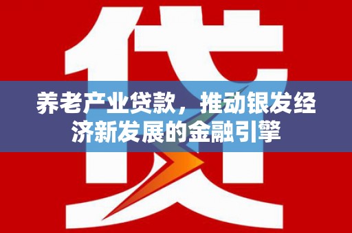 红山养老产业贷款，推动银发经济新发展的金融引擎
