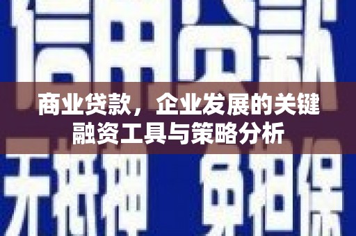 红山商业贷款，企业发展的关键融资工具与策略分析