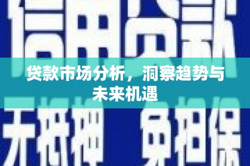 红山贷款市场分析，洞察趋势与未来机遇