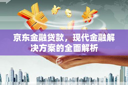 红山京东金融贷款，现代金融解决方案的全面解析