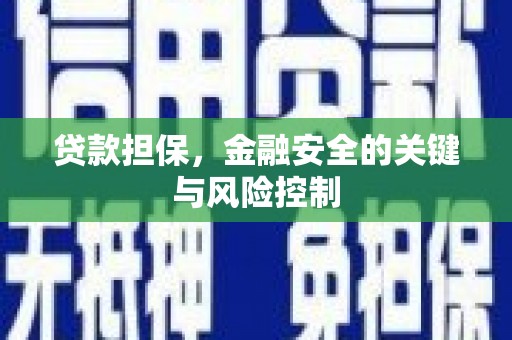红山贷款担保，金融安全的关键与风险控制